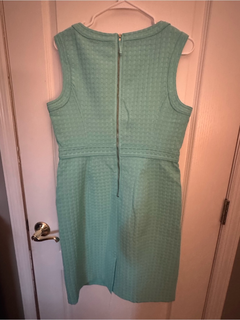 Liz Claiborne Mint Green Sleeveless Textured Midi Dress